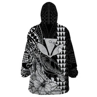 Hawaii Sea Turtle Blanket Polynesia Kakau with Kanaka Maoli Black LT9 - Polynesian Pride