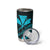 Kakau Polynesian Tribal Hawaiian Turtle Tumbler Cup with Kanaka Maoli Teal