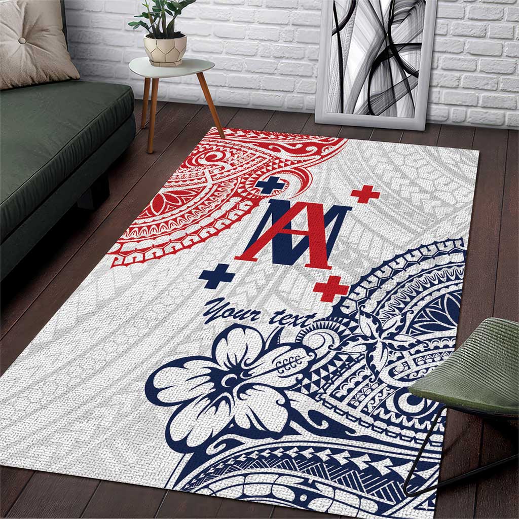 Kingdom of Uvea 1842-1860 Personalized Area Rug Wallis and Futuna Polynesian Tribal Pattern