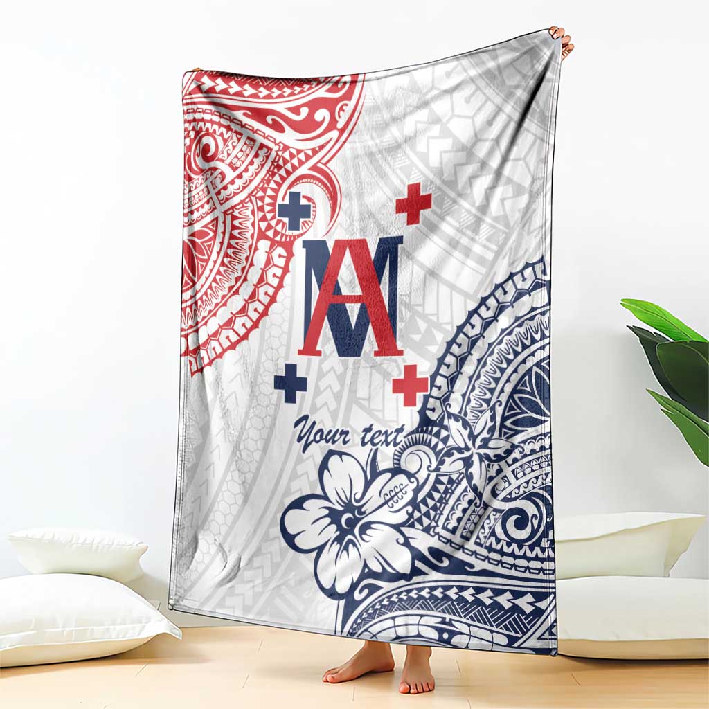 Kingdom of Uvea 1842-1860 Personalized Blanket Wallis and Futuna Polynesian Tribal Pattern