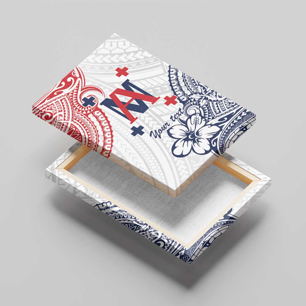 Kingdom of Uvea 1842-1860 Personalized Canvas Wall Art Wallis and Futuna Polynesian Tribal Pattern