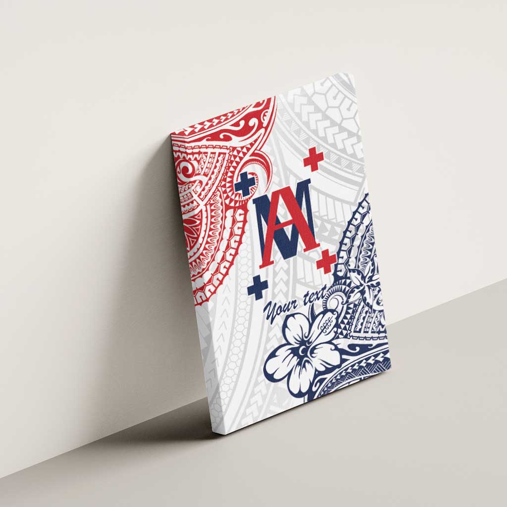 Kingdom of Uvea 1842-1860 Personalized Canvas Wall Art Wallis and Futuna Polynesian Tribal Pattern