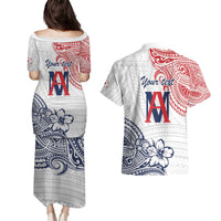 Kingdom of Uvea 1842-1860 Personalized Couples Matching Puletasi and Hawaiian Shirt Wallis and Futuna Polynesian Tribal Pattern