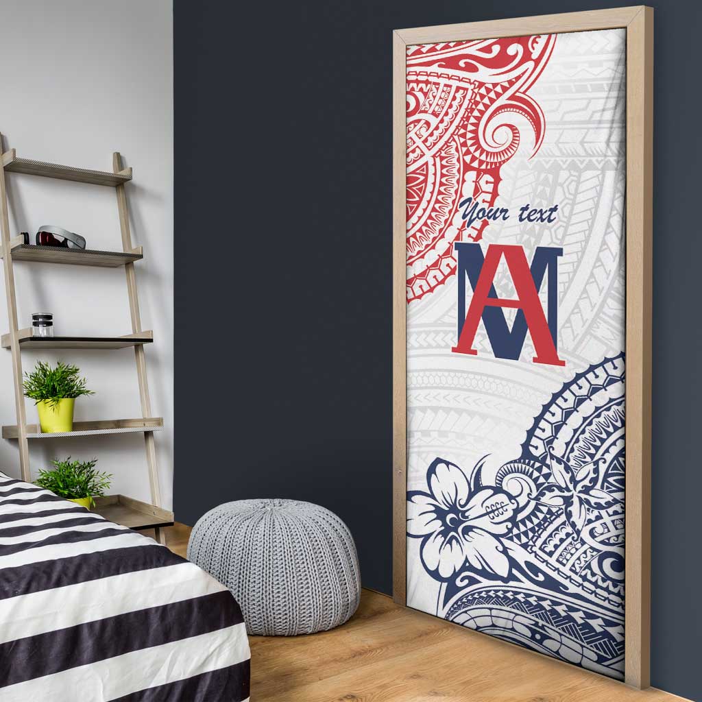 Kingdom of Uvea 1842-1860 Personalized Door Cover Wallis and Futuna Polynesian Tribal Pattern - Polynesian Pride