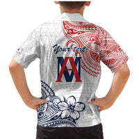 Kingdom of Uvea 1842-1860 Personalized Family Matching Mermaid Dress and Hawaiian Shirt Wallis and Futuna Polynesian Tribal Pattern