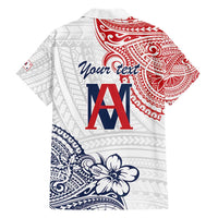 Kingdom of Uvea 1842-1860 Personalized Family Matching Short Sleeve Bodycon Dress and Hawaiian Shirt Wallis and Futuna Polynesian Tribal Pattern