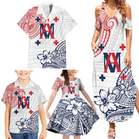 Kingdom of Uvea 1842-1860 Personalized Family Matching Summer Maxi Dress and Hawaiian Shirt Wallis and Futuna Polynesian Tribal Pattern
