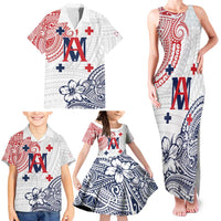 Kingdom of Uvea 1842-1860 Personalized Family Matching Tank Maxi Dress and Hawaiian Shirt Wallis and Futuna Polynesian Tribal Pattern