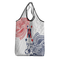 Kingdom of Uvea 1842-1860 Personalized Grocery Bag Wallis and Futuna Polynesian Tribal Pattern