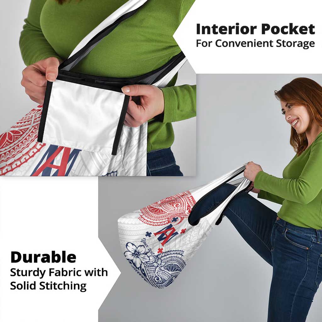 Kingdom of Uvea 1842-1860 Personalized Grocery Bag Wallis and Futuna Polynesian Tribal Pattern