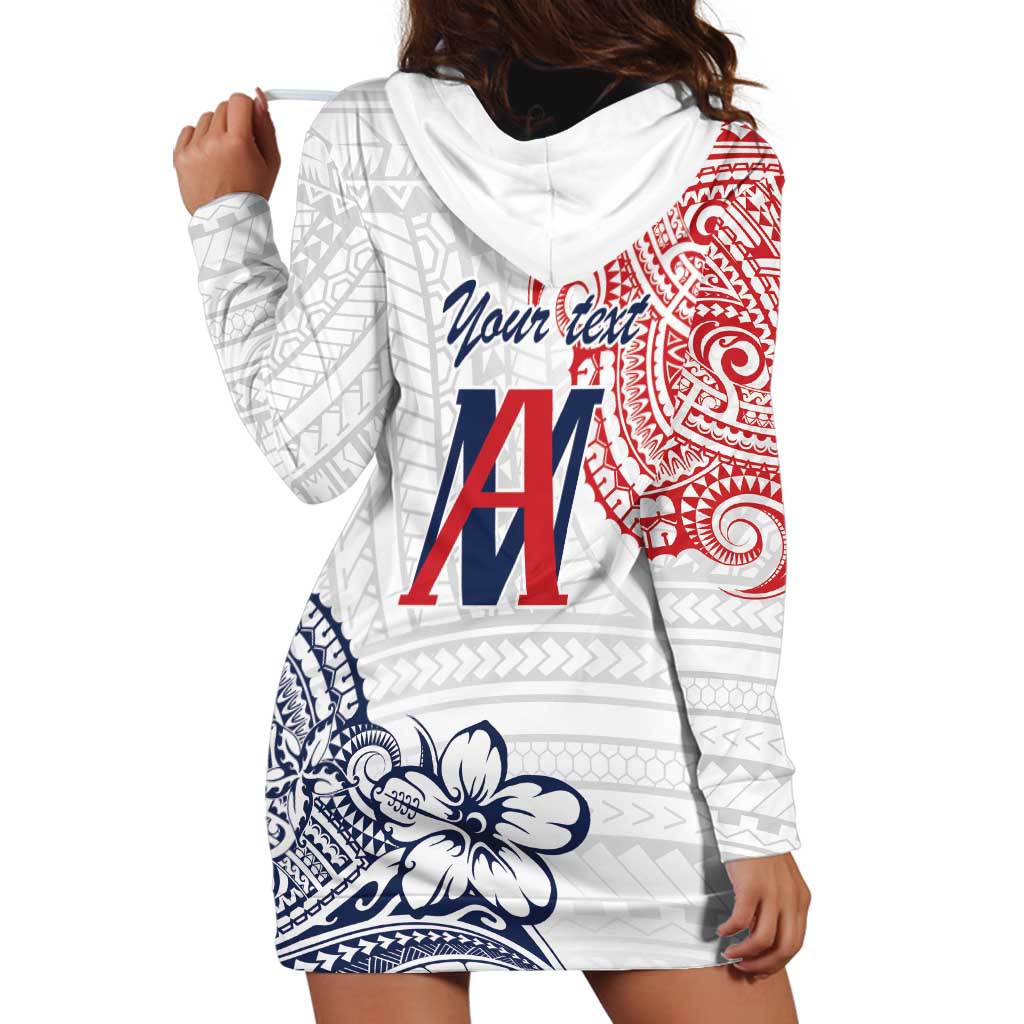 Kingdom of Uvea 1842-1860 Personalized Hoodie Dress Wallis and Futuna Polynesian Tribal Pattern