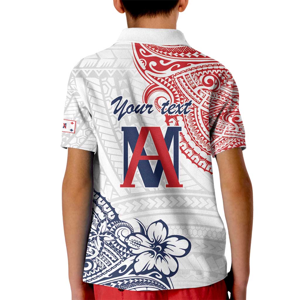 Kingdom of Uvea 1842-1860 Personalized Kid Polo Shirt Wallis and Futuna Polynesian Tribal Pattern