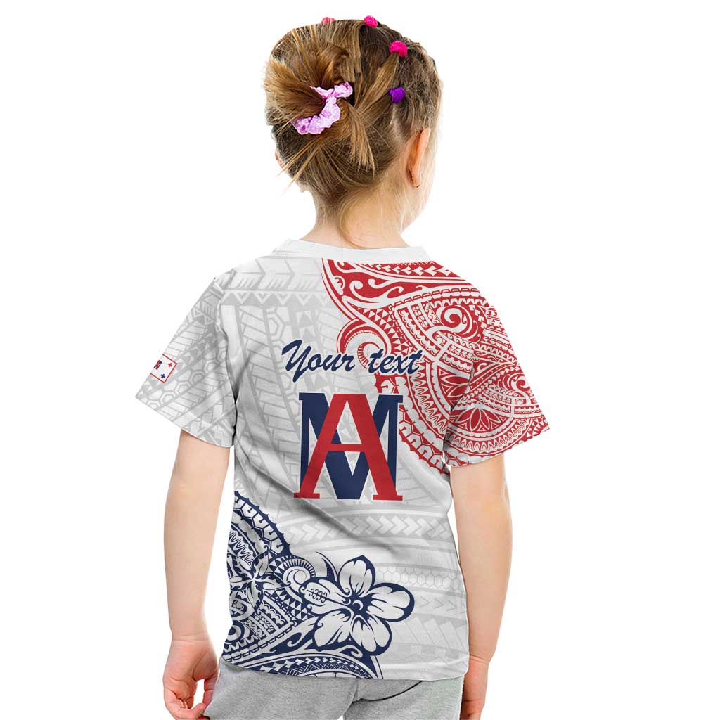 Kingdom of Uvea 1842-1860 Personalized Kid T Shirt Wallis and Futuna Polynesian Tribal Pattern