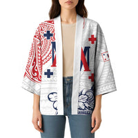 Kingdom of Uvea 1842-1860 Personalized Kimono Wallis and Futuna Polynesian Tribal Pattern - Polynesian Pride