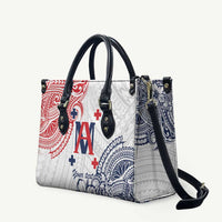 Kingdom of Uvea 1842-1860 Personalized Leather Bag Wallis and Futuna Polynesian Tribal Pattern - Polynesian Pride