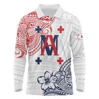 Kingdom of Uvea 1842-1860 Personalized Long Sleeve Polo Shirt Wallis and Futuna Polynesian Tribal Pattern