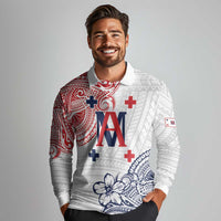 Kingdom of Uvea 1842-1860 Personalized Long Sleeve Polo Shirt Wallis and Futuna Polynesian Tribal Pattern