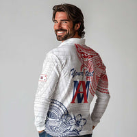 Kingdom of Uvea 1842-1860 Personalized Long Sleeve Polo Shirt Wallis and Futuna Polynesian Tribal Pattern