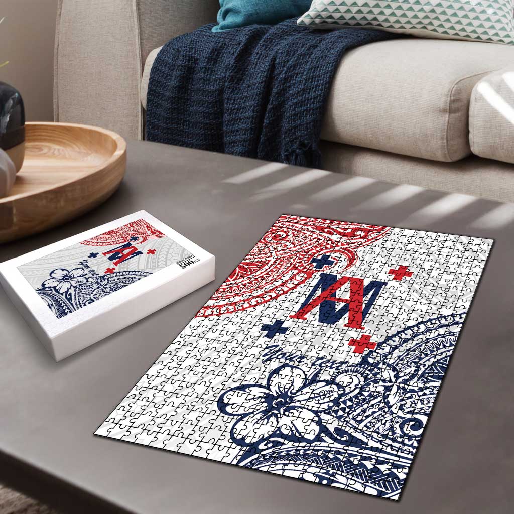 Kingdom of Uvea 1842-1860 Personalized Puzzle Wallis and Futuna Polynesian Tribal Pattern - Polynesian Pride