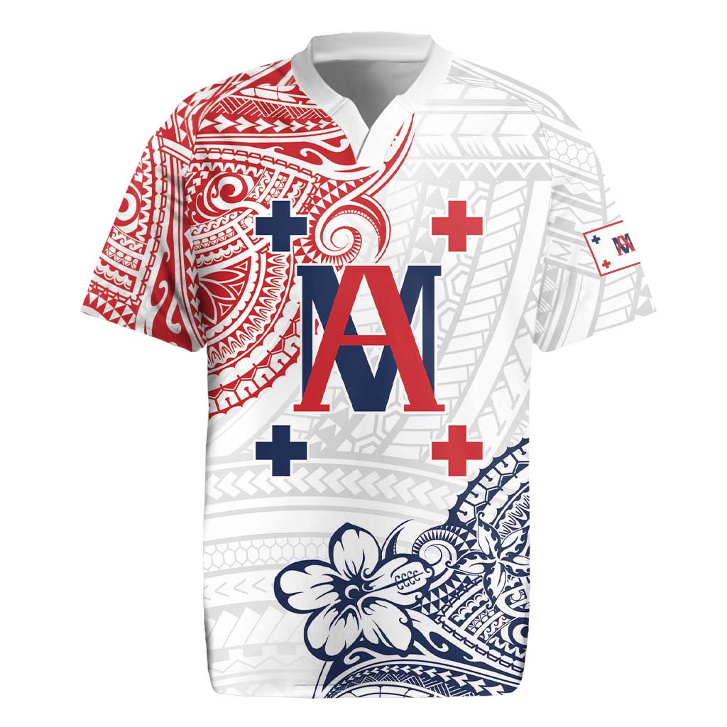 Kingdom of Uvea 1842-1860 Personalized Rugby Jersey Wallis and Futuna Polynesian Tribal Pattern