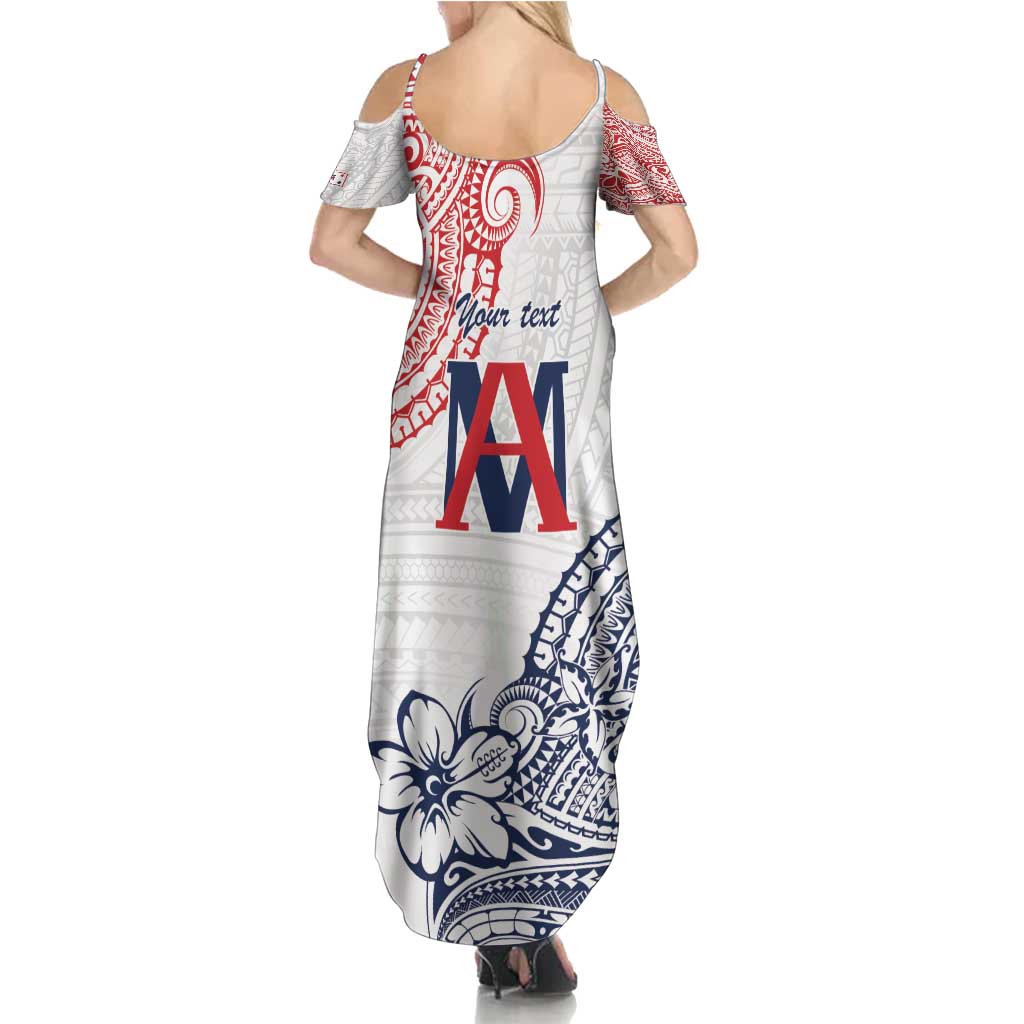 Kingdom of Uvea 1842-1860 Personalized Summer Maxi Dress Wallis and Futuna Polynesian Tribal Pattern