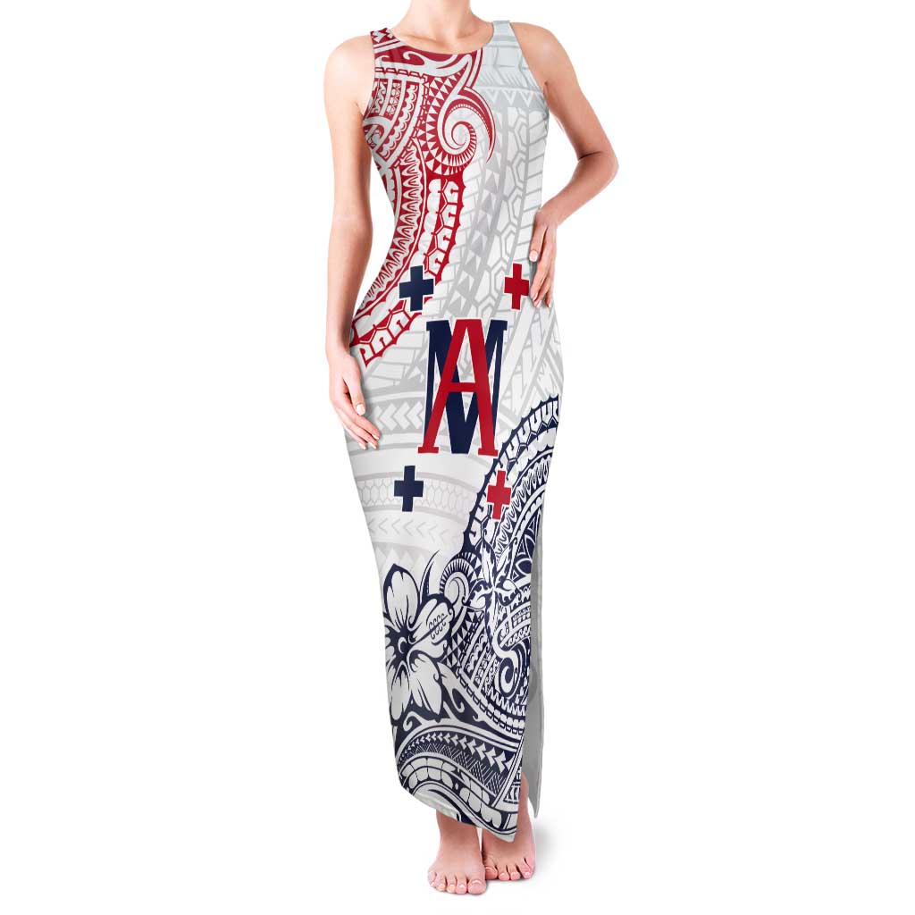 Kingdom of Uvea 1842-1860 Personalized Tank Maxi Dress Wallis and Futuna Polynesian Tribal Pattern