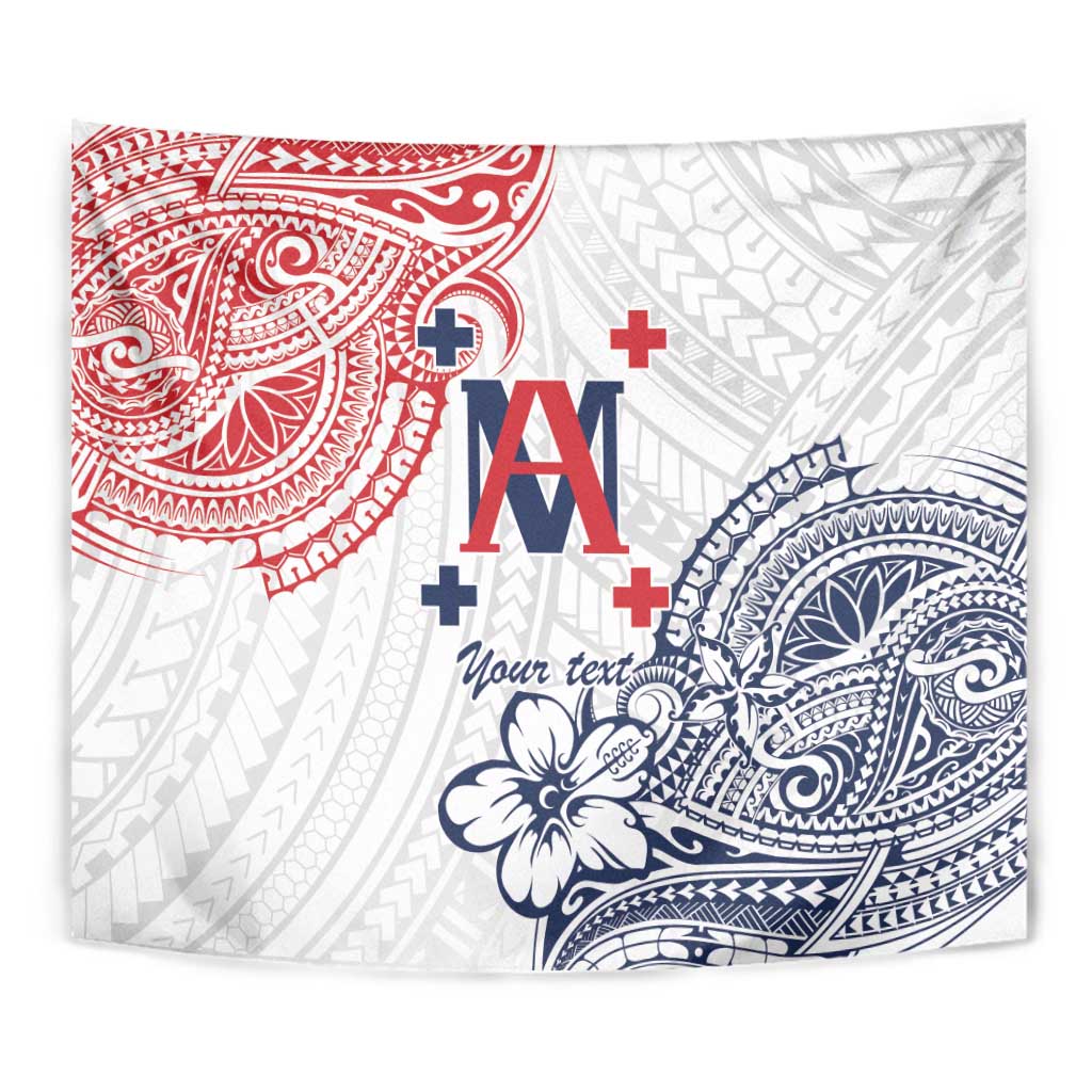 Kingdom of Uvea 1842-1860 Personalized Tapestry Wallis and Futuna Polynesian Tribal Pattern