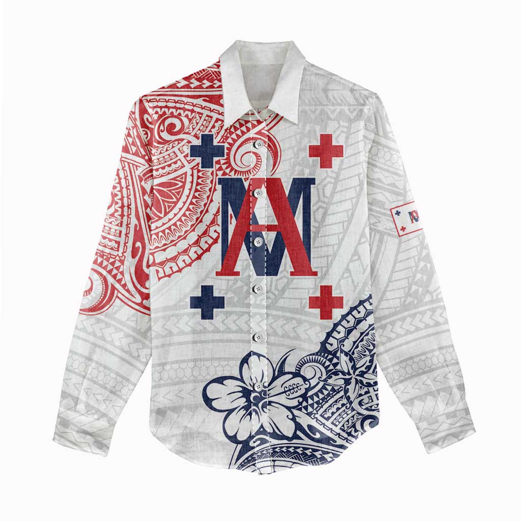 Kingdom of Uvea 1842-1860 Personalized Women Casual Shirt Wallis and Futuna Polynesian Tribal Pattern