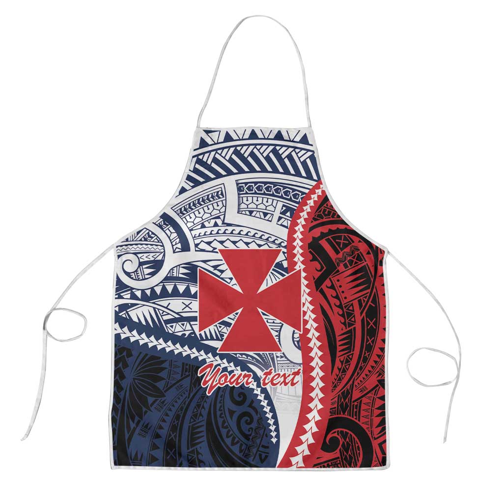 Kingdom of Uvea 1860-1886 Personalized Apron Wallis and Futuna Polynesian Tribal Pattern LT9 Red - Polynesian Pride