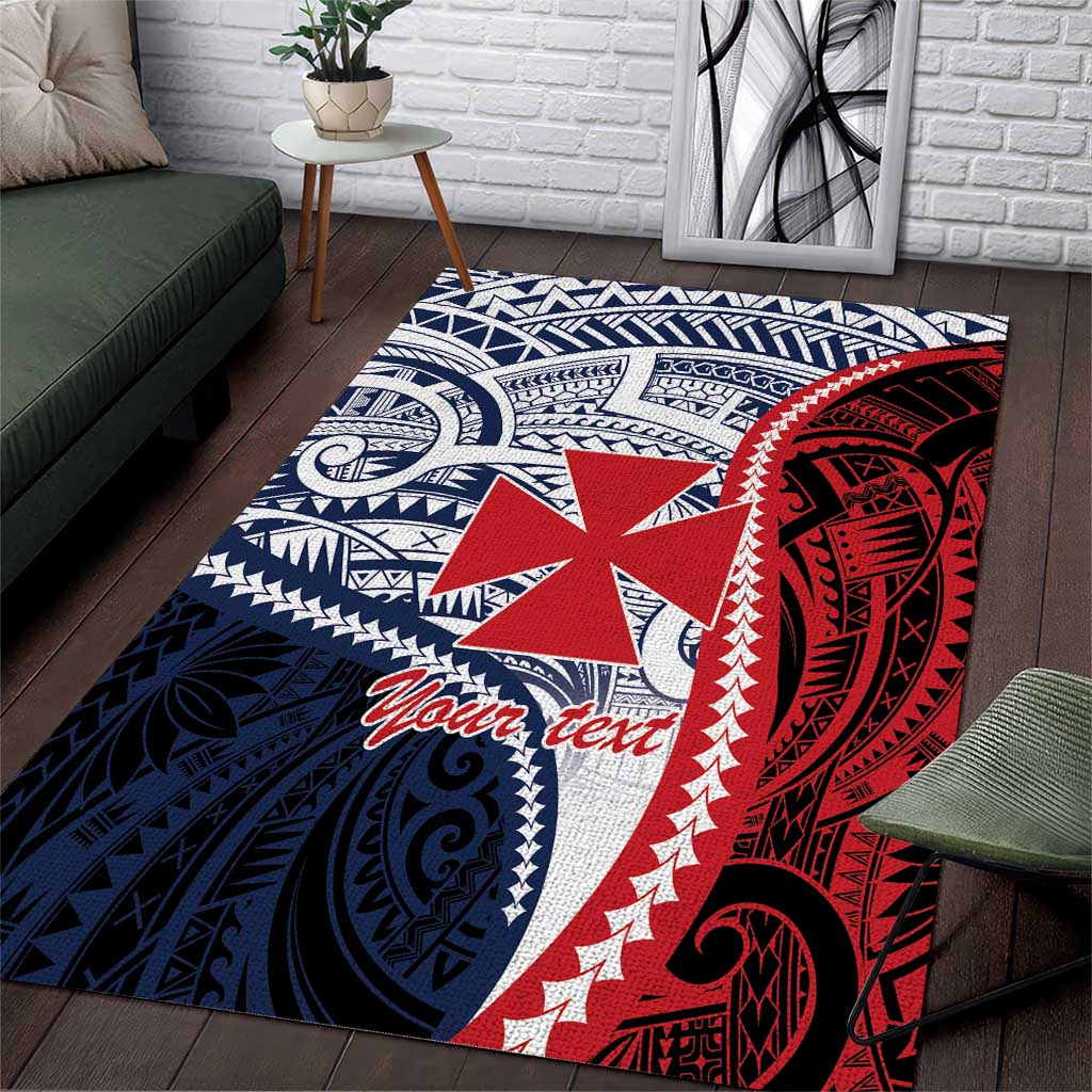 Kingdom of Uvea 1860-1886 Personalized Area Rug Wallis and Futuna Polynesian Tribal Pattern