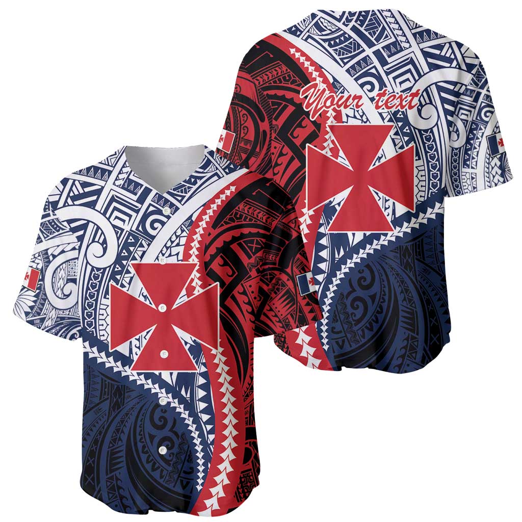 Kingdom of Uvea 1860-1886 Personalized Baseball Jersey Wallis and Futuna Polynesian Tribal Pattern