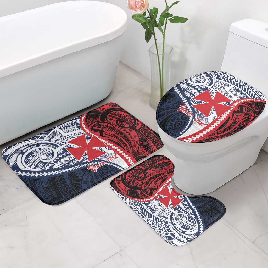 Kingdom of Uvea 1860-1886 Personalized Bathroom Set Wallis and Futuna Polynesian Tribal Pattern - Polynesian Pride