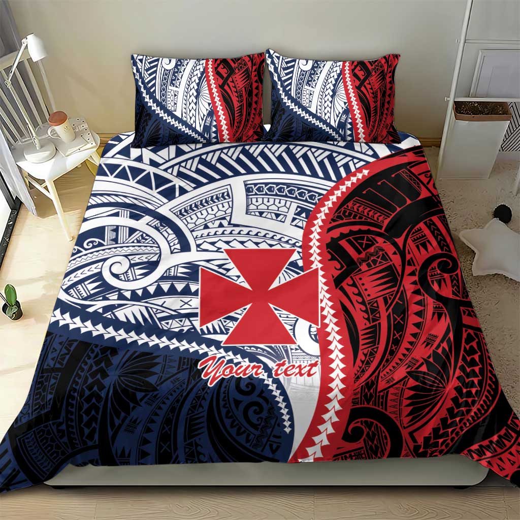 Kingdom of Uvea 1860-1886 Personalized Bedding Set Wallis and Futuna Polynesian Tribal Pattern