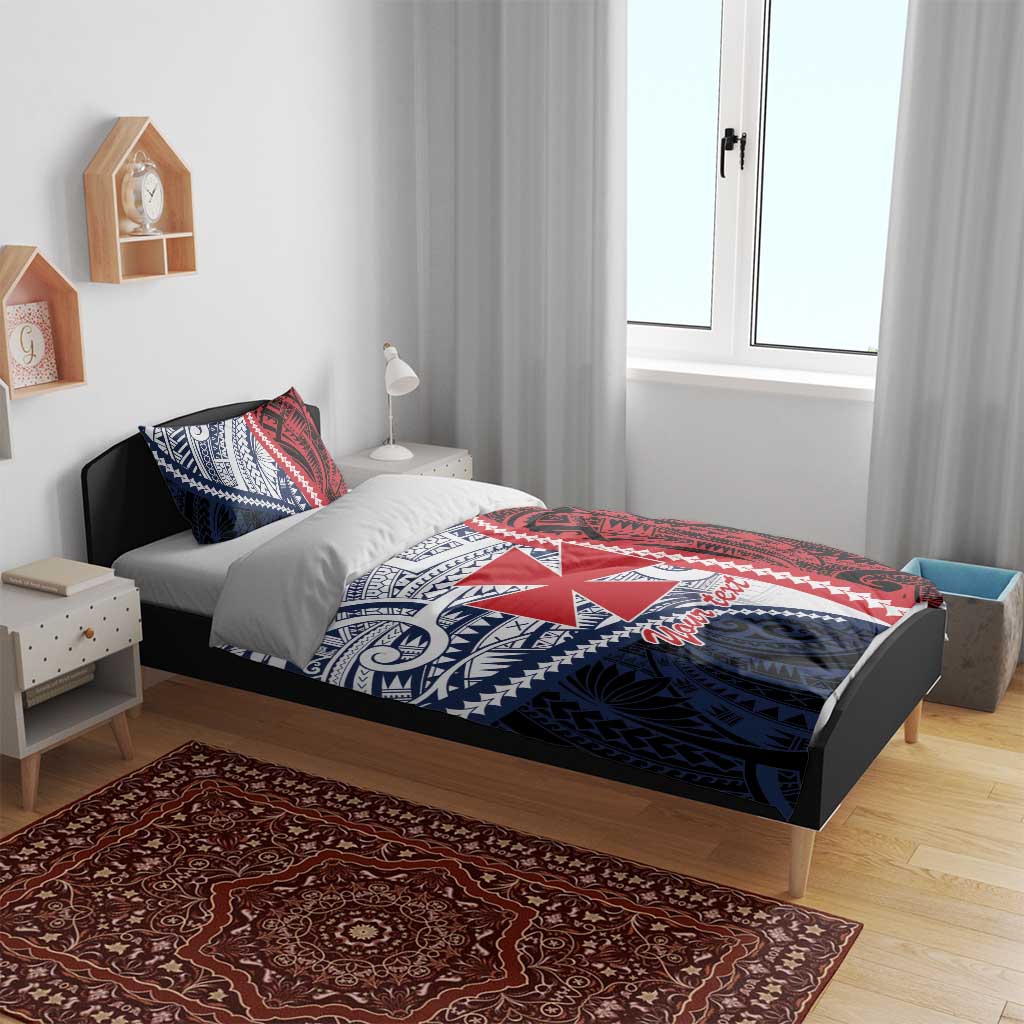 Kingdom of Uvea 1860-1886 Personalized Bedding Set Wallis and Futuna Polynesian Tribal Pattern