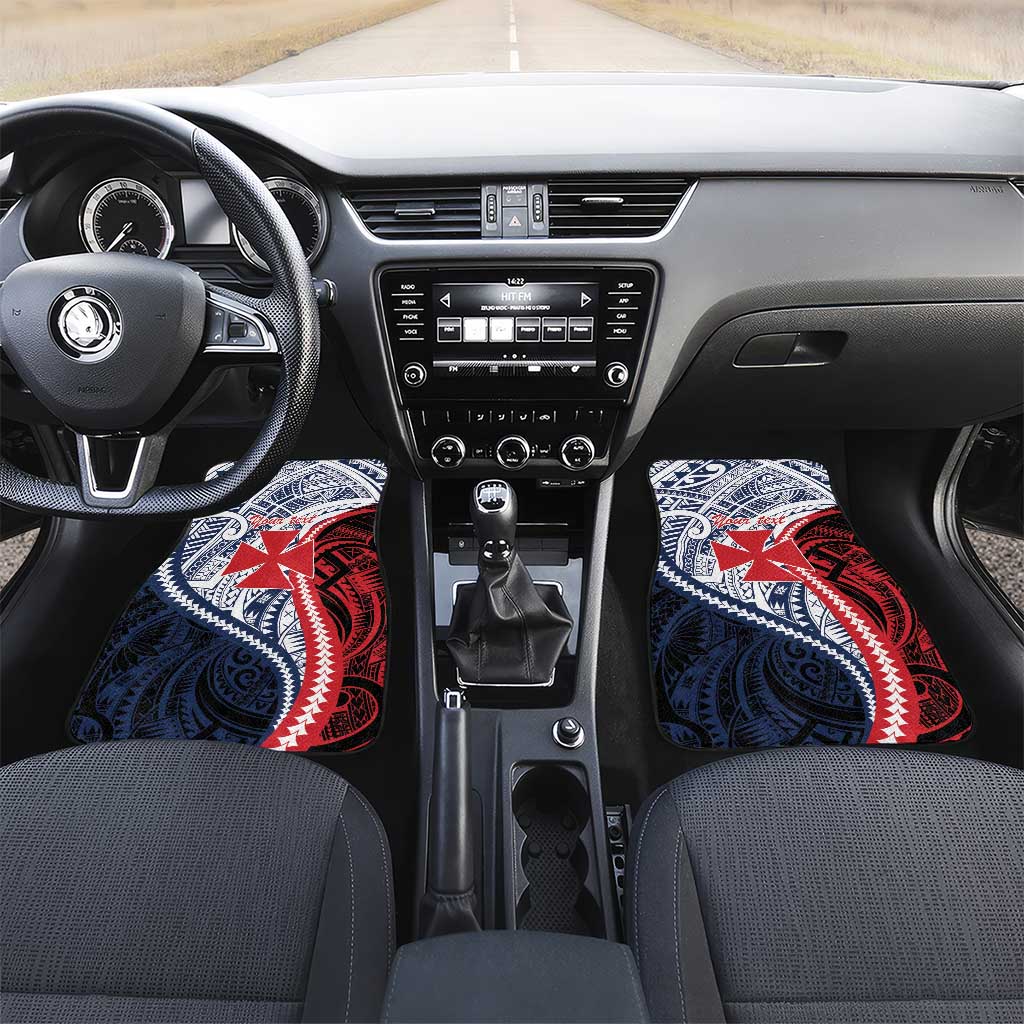 Kingdom of Uvea 1860-1886 Personalized Car Mats Wallis and Futuna Polynesian Tribal Pattern