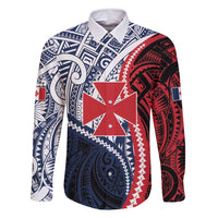 Kingdom of Uvea 1860-1886 Personalized Family Matching Long Sleeve Bodycon Dress and Hawaiian Shirt Wallis and Futuna Polynesian Tribal Pattern