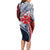Kingdom of Uvea 1860-1886 Personalized Family Matching Long Sleeve Bodycon Dress and Hawaiian Shirt Wallis and Futuna Polynesian Tribal Pattern