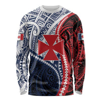 Kingdom of Uvea 1860-1886 Personalized Long Sleeve Shirt Wallis and Futuna Polynesian Tribal Pattern