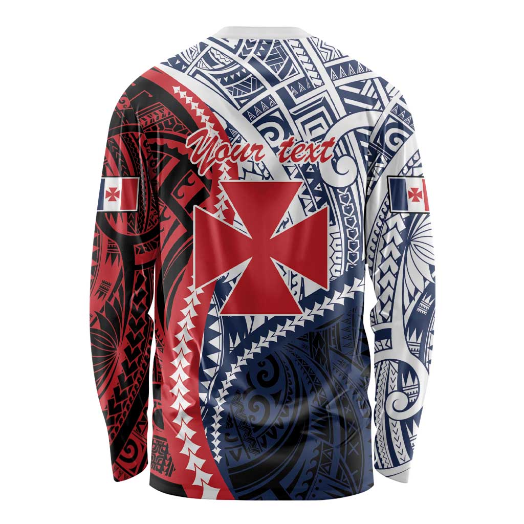 Kingdom of Uvea 1860-1886 Personalized Long Sleeve Shirt Wallis and Futuna Polynesian Tribal Pattern