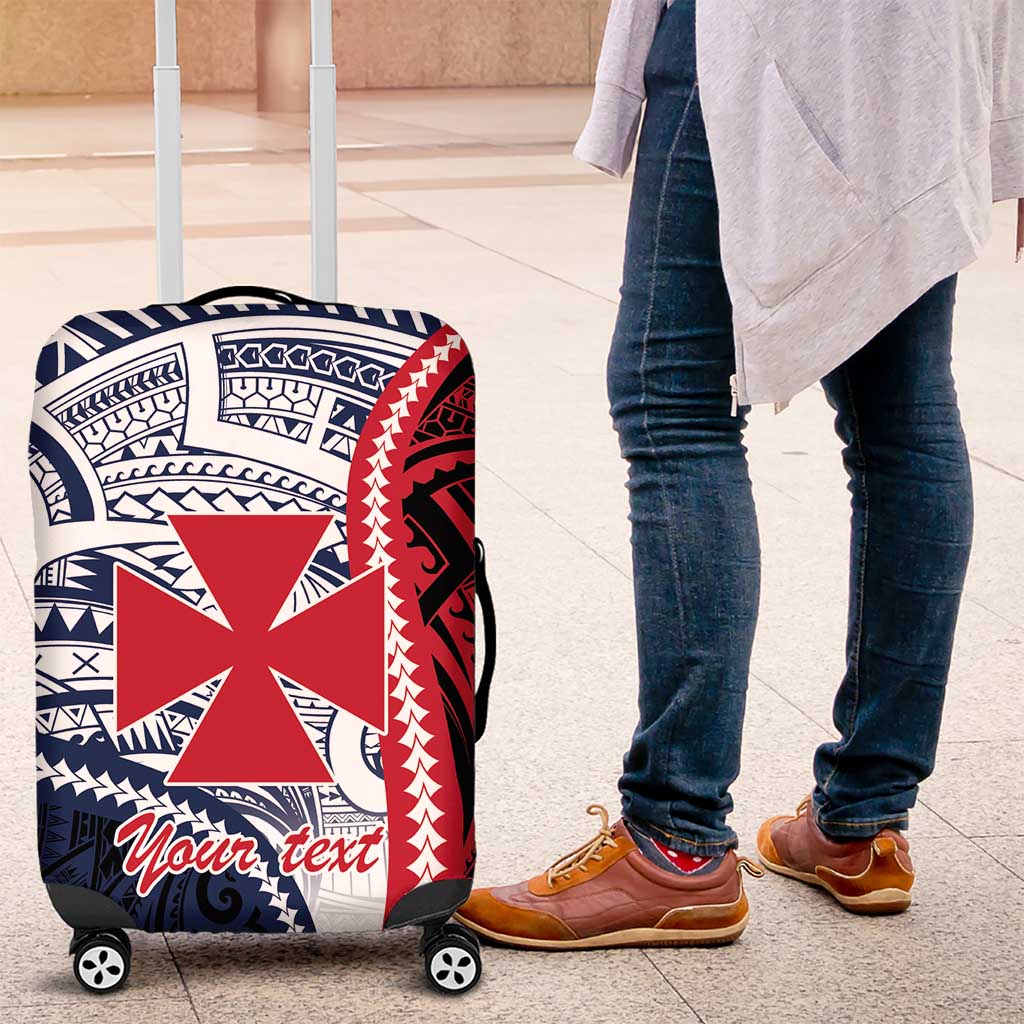 Kingdom of Uvea 1860-1886 Personalized Luggage Cover Wallis and Futuna Polynesian Tribal Pattern LT9 Red - Polynesian Pride