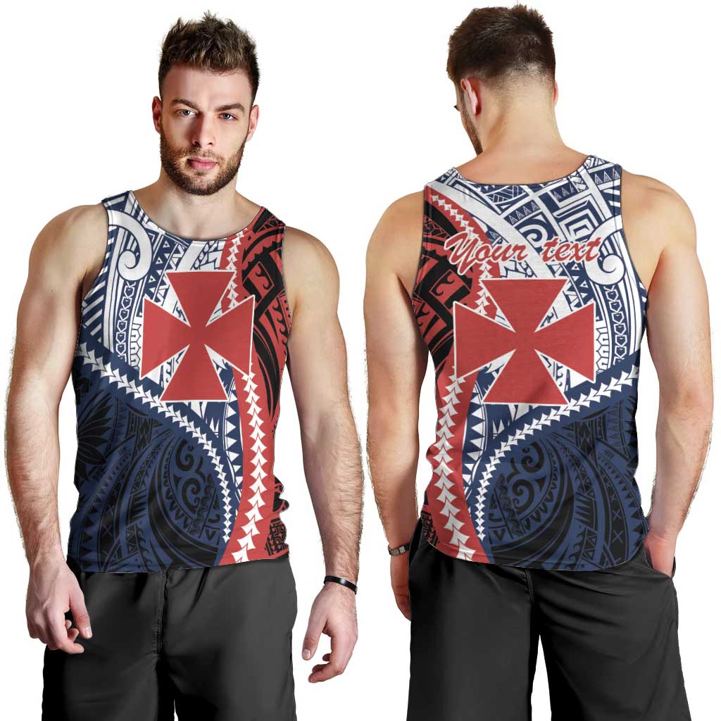 Kingdom of Uvea 1860-1886 Personalized Men Tank Top Wallis and Futuna Polynesian Tribal Pattern