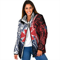 Kingdom of Uvea 1860-1886 Personalized Padded Jacket Wallis and Futuna Polynesian Tribal Pattern - Polynesian Pride