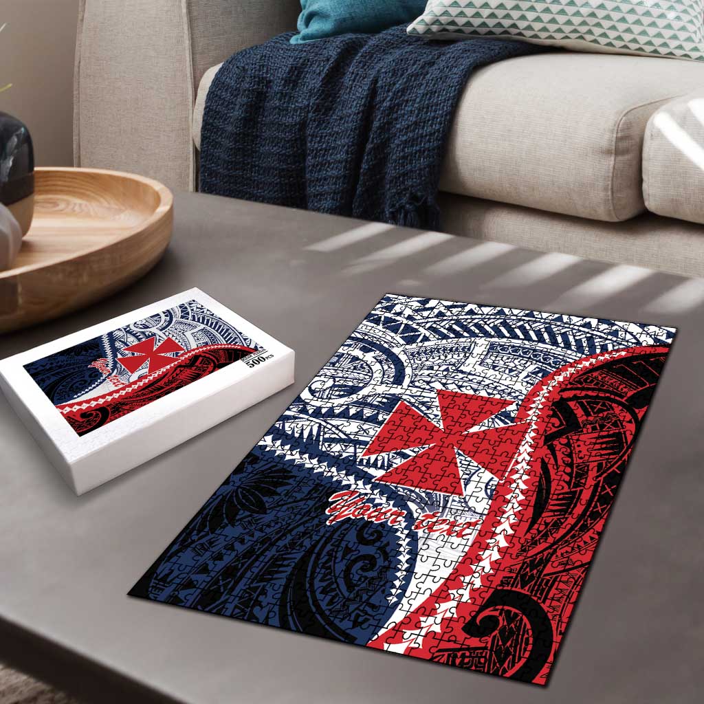 Kingdom of Uvea 1860-1886 Personalized Puzzle Wallis and Futuna Polynesian Tribal Pattern - Polynesian Pride