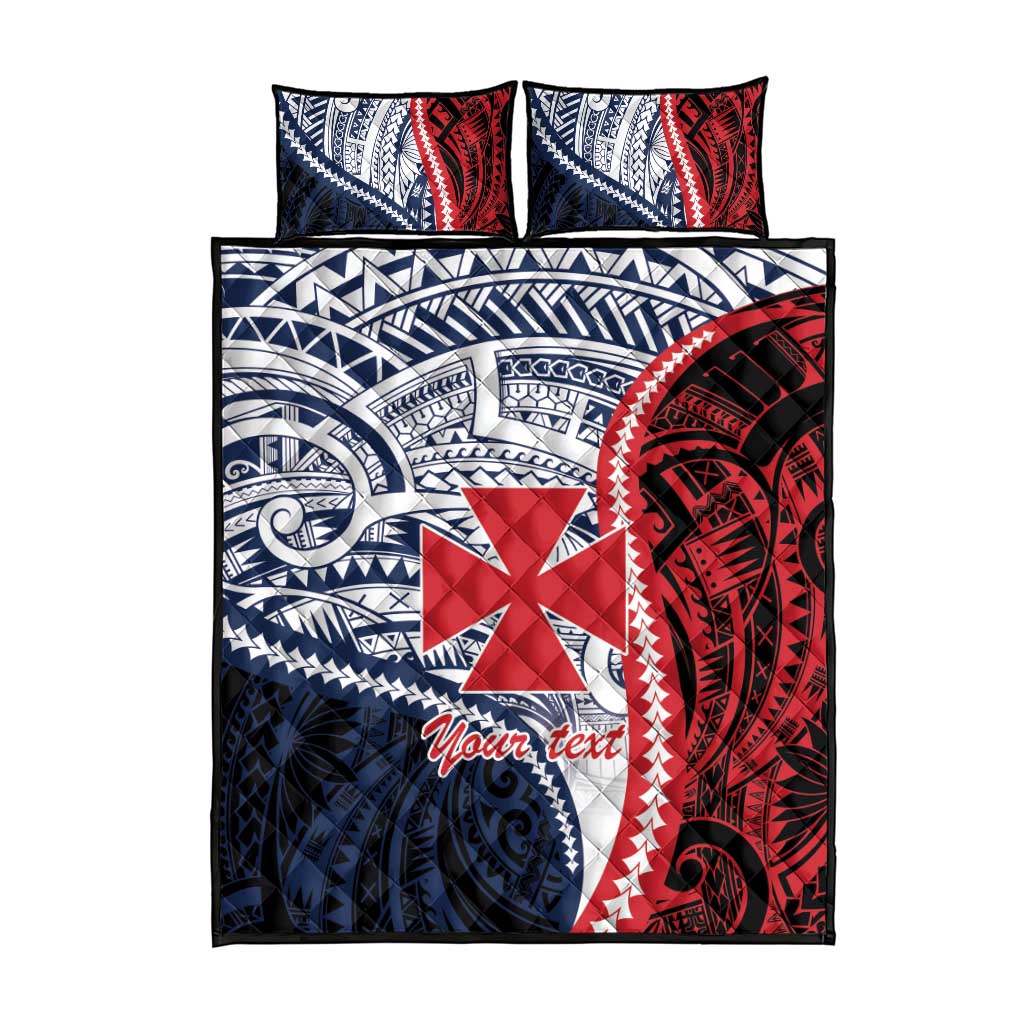 Kingdom of Uvea 1860-1886 Personalized Quilt Bed Set Wallis and Futuna Polynesian Tribal Pattern