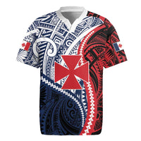 Kingdom of Uvea 1860-1886 Personalized Rugby Jersey Wallis and Futuna Polynesian Tribal Pattern