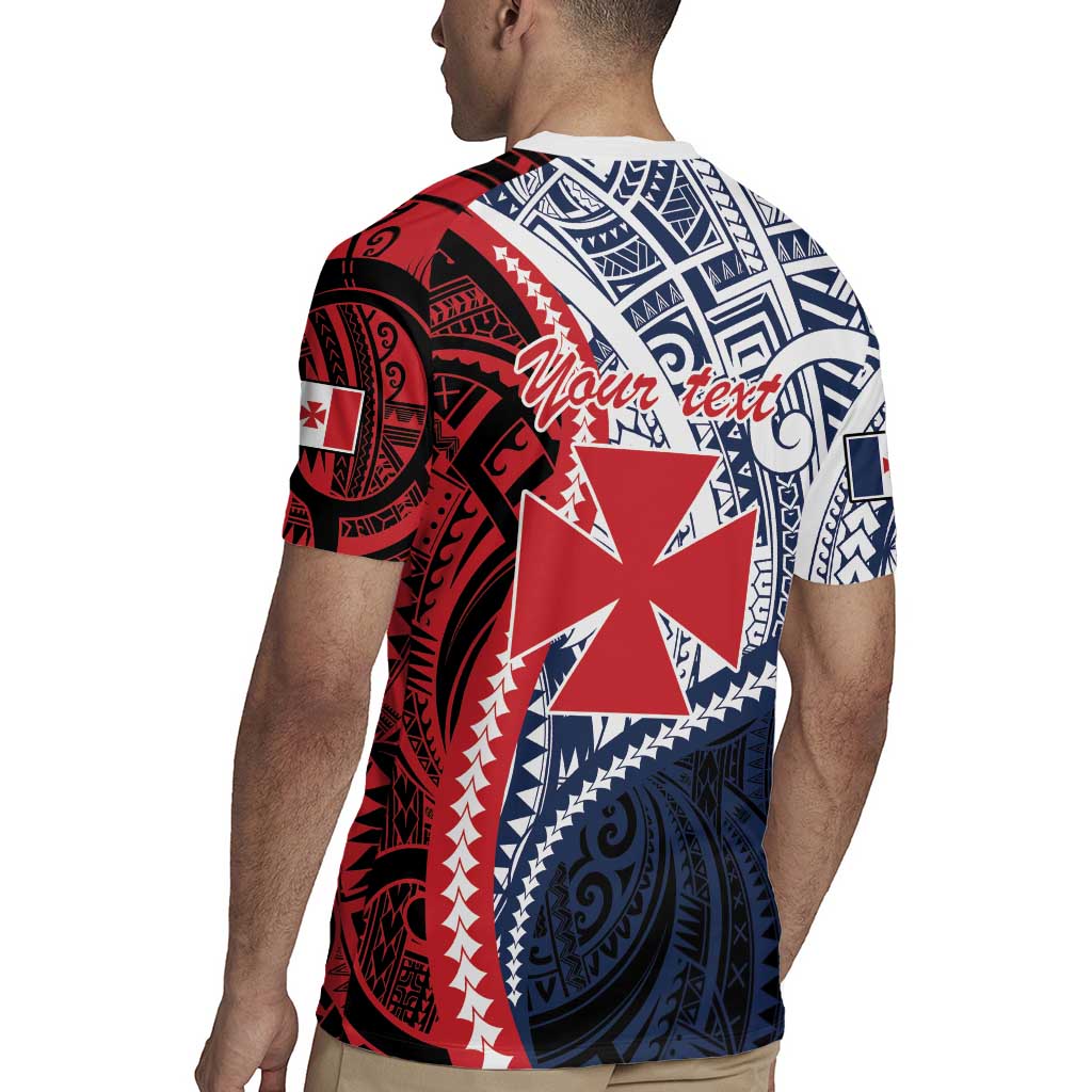 Kingdom of Uvea 1860-1886 Personalized Rugby Jersey Wallis and Futuna Polynesian Tribal Pattern