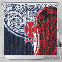 Kingdom of Uvea 1860-1886 Personalized Shower Curtain Wallis and Futuna Polynesian Tribal Pattern
