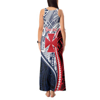 Kingdom of Uvea 1860-1886 Personalized Tank Maxi Dress Wallis and Futuna Polynesian Tribal Pattern
