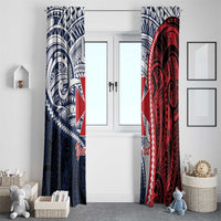 Kingdom of Uvea 1860-1886 Personalized Window Curtain Wallis and Futuna Polynesian Tribal Pattern