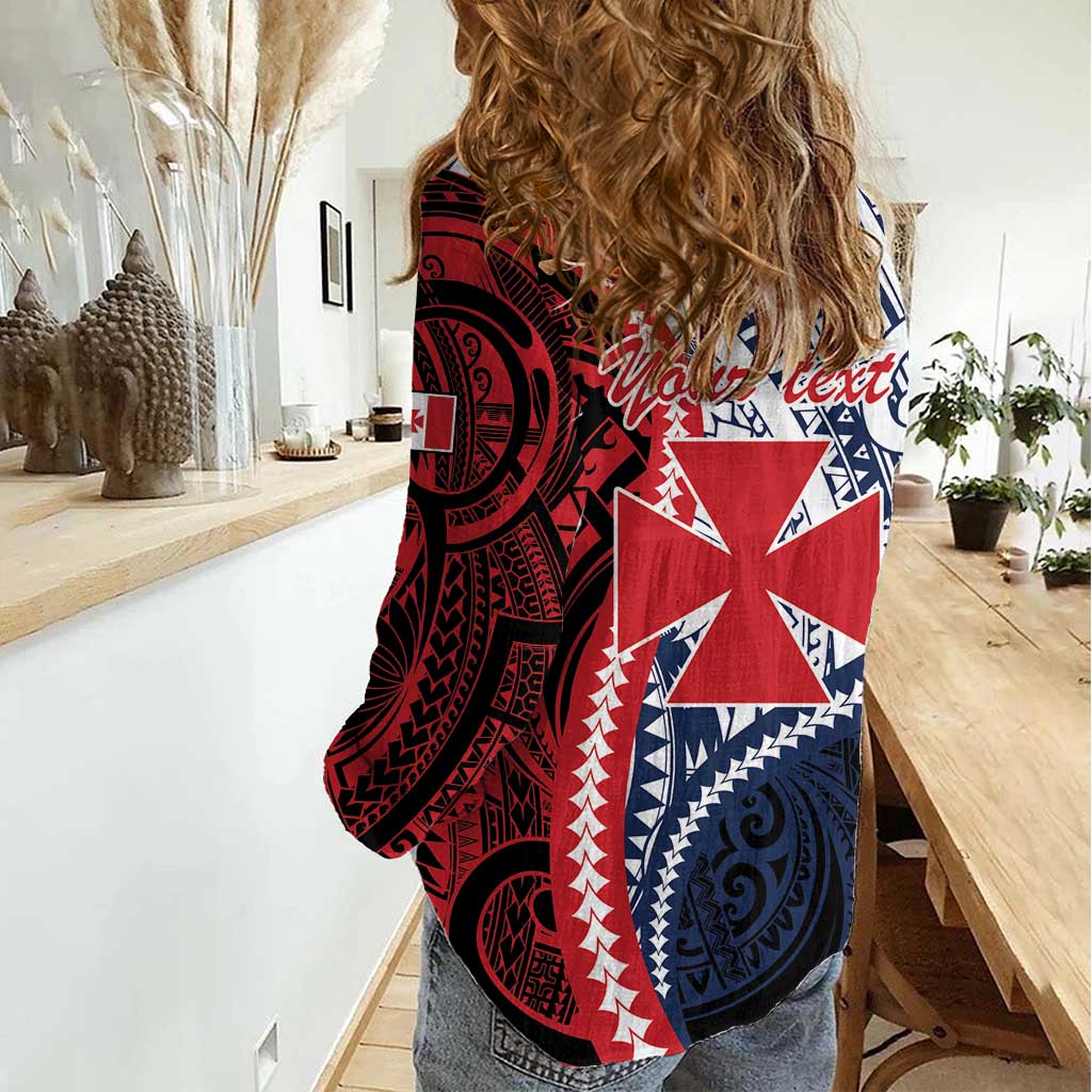 Kingdom of Uvea 1860-1886 Personalized Women Casual Shirt Wallis and Futuna Polynesian Tribal Pattern